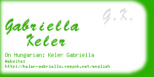 gabriella keler business card